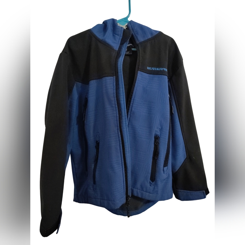 Weatherproof Brand Boys Jacket (Size S/8) Blue and Black